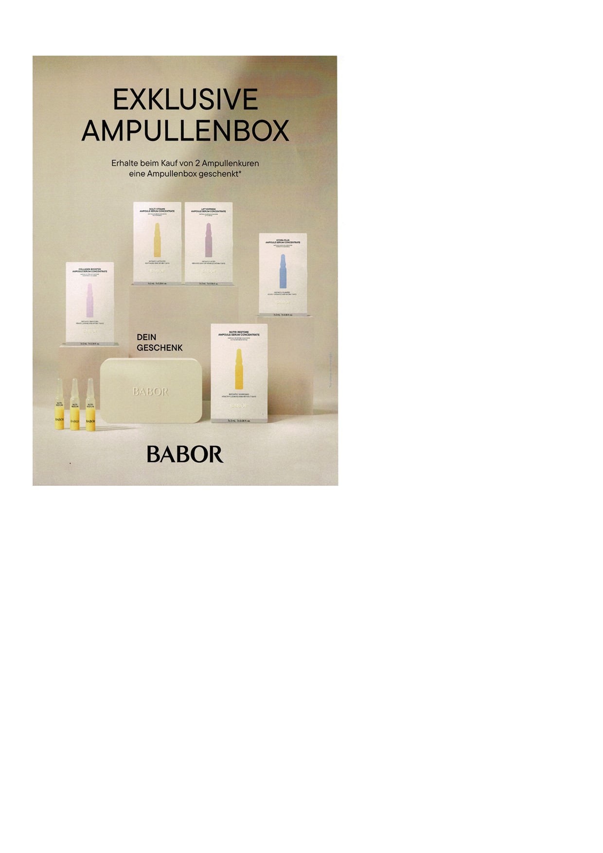 Exklusive Ampullenbox
